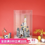 [kline]Model Display Cabinet Doll Storage Box Blind Disney Castle Acrylic Suitable For Lego 71040 Hand-Made Anti-Dust Cover Dustproof Transparent mBgc