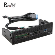 Dashboard Front Panel USB 3.0 5.25" Internal Card Reader Multi-Function PC Media Reader Supports CF 