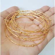 22K Gold Titanium Bangle Keroncong Bracelet