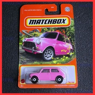 Matchbox 1964 Austin Mini Cooper Pink Mr Bean Classic 2022 Collection Series Mini Cooper 1964 Diecast Car Pink Model Pink Mini 1964 Kereta Mini Cooper