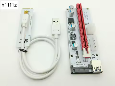 Riser White 008S NGFF M.2 PCIE PCI-E 1X 2X 4X 8X 16X USB 3.0 Adapter Card 60cm Data Cable for BTC Mi