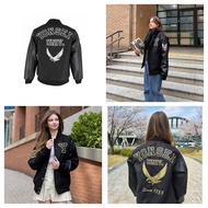 [BOOKED] [YONSEI OFFICIAL] Yonsei University Lightweight Stadium Jacket Black Silver/Gold/Navy Gold