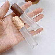 9ml Frosted Glass Perfume Bottle Portable Mini Empty Clear Square Refillable Fine Mist Spray Perfume