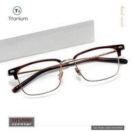 Japanese Art Style Narrow Square Business Pure Titanium Frame 999.9 Same Design M122 Men Women Optic