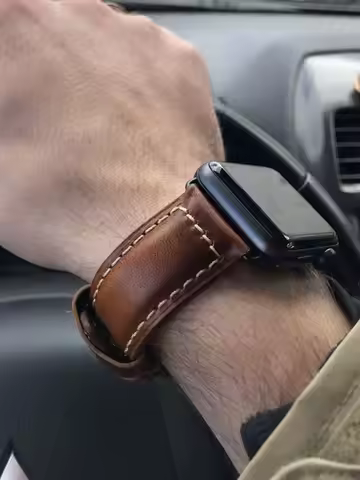 Leather Strap for Apple Watch Band 44mm 40mm 45mm 41mm 38mm 42mm Single Tour Watchband Bracelet IWat