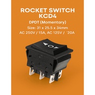Rocket Switch KCD4 – DPDT Momentary Rocker Switch