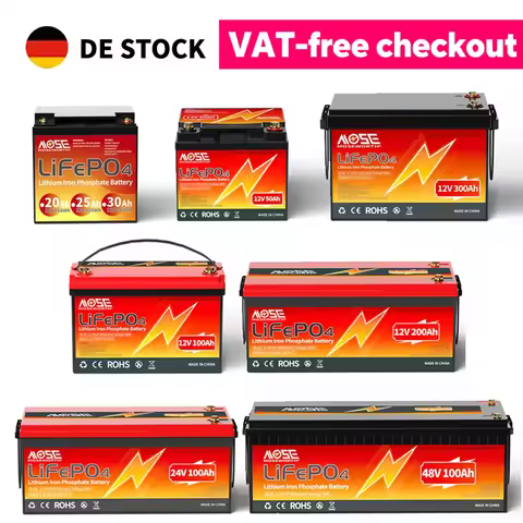12V 24V 36V 48V LiFePO4 Battery Built in BMS 50Ah 60Ah 100Ah 200Ah 300Ah Lithium Iron Phosphate Batt