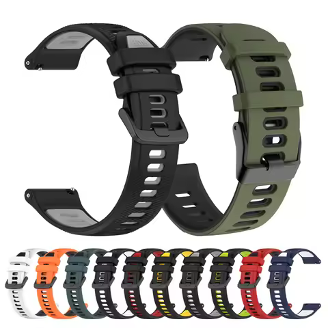 Silicone Sport Strap 20/22mm For Garmin Forerunner 570 255 265 245 165 70 170 Music Band For Garmin 