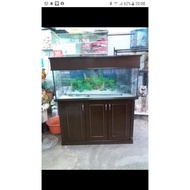 4ft nyatoh cabinet aquarium set