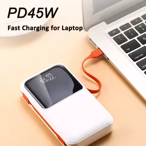 Power Bank 20000mAh 45WPD Quick Charing 20000mAh PowerBank Type C External Battery Charger For iPhon