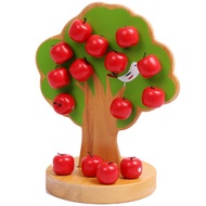 Children Play House Toys Magnetic Apple Tree Baby Wooden Fruit-making Fruit Educational Toys Early E