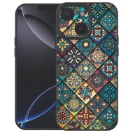 Ethnic Style Mandala Liquid Silicone Shockproof Case for Women - iPhone  15