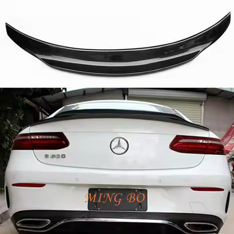 FOR Mercedes-Benz E-Class W238 C238 2Door Coupe PSM Style Carbon Fiber Rear Spoiler Trunk Wing 2016-