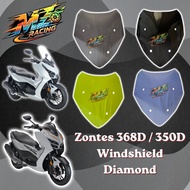 Zontes 350D 368D Diamond Windshield Aero Flow Wind Protection Windshield Wind Protection For Zontes 