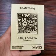 Custom payment QR code sign / Laser-engraved QR code display / Business QR code sign