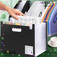 AMBER Test Paper Storage Folder, Stand-up Portable File Storage Box, Gifts Multi-layer Retractable A