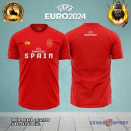 Microfiber Quality Tshirt Baju Jersey Euro SPAIN 2024 Baju Graphic Tee