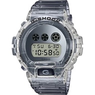 Casio G-Shock นาฬิกาข้อมือผู้ชาย รุ่น DW-6900SK-1 Skeleton เมทัลลิคใส ของแท้ ประกัน CMG