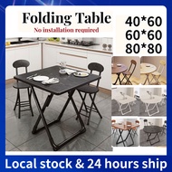 Foldable Dining Table And Chair Set Study Table Easy to Fold Safe And Stable Computer Table Home Small Square Table Outdoor Portable Table Folding Tables Conference Installation-Free