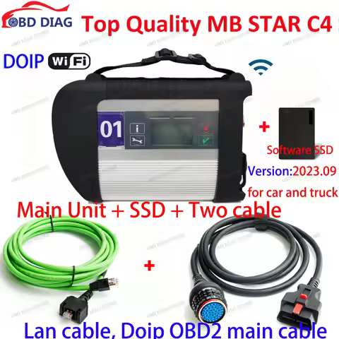 Super Wifi MB STAR C4 Plug DOIP Scanner Full Chip for Benz SD Compact C4 Diagnostic Tool Professiona