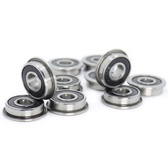 Ptr 10Pcs F695-2RS Bearing 5X13X4mm Flanged Miniature Deep Groove Ball Bearings F695RS for VORON Mob