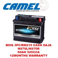 Camel Hitec MF NS70L NS70R 80D26L 60Ah 525CCA 12Months Warranty
