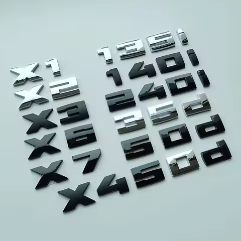 2.6cm M Series Bond Letters ABS Emblem for X1 X2 X3 X4 X5 X6 X7 135i 140i 235i 240i 550i 540i 535d C