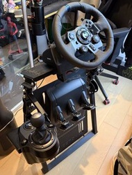 Logitech G29 賽車軚盤 波棍 腳踏 連ZENOX可摺疊支架