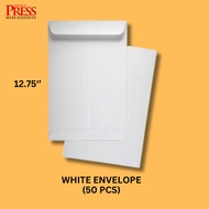 50 pcs A4 White Envelope 100 gsm Non Peel & Seal 9" x 12.75" 229mm x 324 mm - Non Window