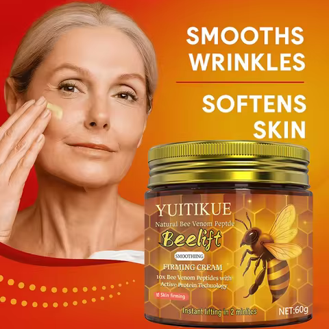 ​​YUITIKUE Bee Venom Firming Cream 60g - 10x Peptides, Active Protein Tech, Smooths Wrinkles & Softe