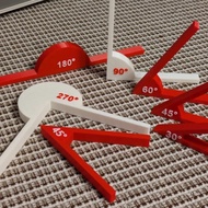 Top Multiunction Protractor Angle Measuring Ruler with Marking Math Teaching Aid