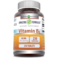 Magic Formula Vitamin B6 Pyridoxine 50mg 250 Tablets Supplement (Non-Genetically Transferred, Gluten