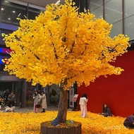 Simulation Tree Hotel Ginkgo Tree Golden Props Indoor Wedding Wishing Tree Restaurant Decoration Tre
