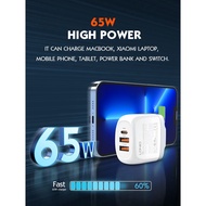 LDNIO A3511Q 65W GAN SUPER FAST CHARGING QC3.0 + PD