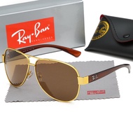 Ray-Ban Polarized Sunglasses Fashion Men's and Women's RAYBAN Sun glasses FOR MEN Brand Fashion Designer Sun Protection Philippines spot aviator glasses 3378