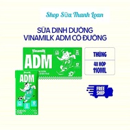 (HSD T10-2025) (Mẫu Mới) Thùng 48 Hộp Sữa Dinh Dưỡng ADM GOLD Có Đường 110ML.