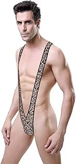 Borat Ropa Inner Mankini Swim Trunks One Size Men Leopard Print