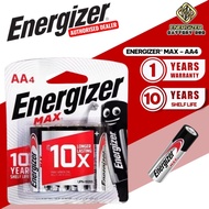Energizer Max AA E91BP4  AAA E92BP4 Alkaline Battery 1.5V | Long Lasting Power 2 / 4 / 8 / 10 PCS Pa