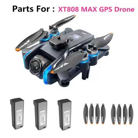 XT808 Drone Original Accessories 7.4v 1300Mah / Propeller Maple Leaf / For XT808 Drone Parts XT808 B