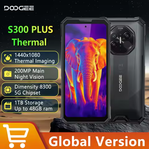 DOOGEE S300 Plus Thermal Rugged Phone 5G Thermal Imaging 12GB 1TB 6.78'' Screen Android 16 Cell Phon