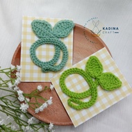 [Ready-Stock] Crochet Accessories : Leaf Sprout | Sprout Knit Accessories -- Kadinacraft