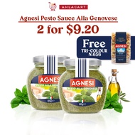 Agnesi Pesto Sauce Alla Genovese 2x185g - 2 for $9.20 - Free TRI-COLOUR N.656