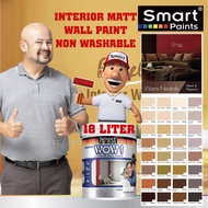 SINAR SMART WOW EMULSION PAINT  18 LITER Cat Batu Cat Dinding Dalam CAT RUMAH Interior Wall Finish (