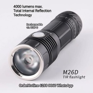 CONVOY TIR Tactical Flashlight 4000 lumens. Rechargeable via USB-C. Battery not included. 電筒（兼容：1865