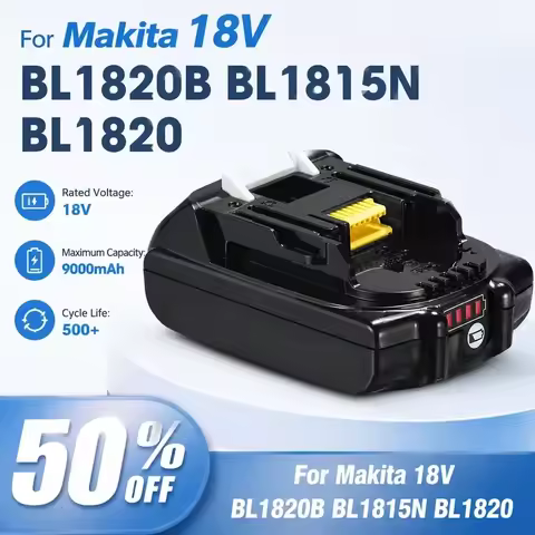 For Makita BL1820B BL1815N BL1820 18V Lithium Ion Battery 1.5Ah Charger