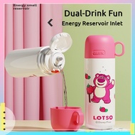 500ml/17oz Cute Water Bottle With Straw Big Volume Tumbler For Hot And Cold Sus316 Stainless Steel T