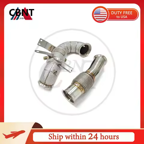 CBNT Exhaust System Performance Catted/Catless Downpipe for Mercedes Benz A45 CLA45 GLA45 AMG W177 C