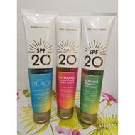BBW Sunscreen Lotion(Waikiki beach coconut/At the beach/Bahamas passionfruit) 177ml