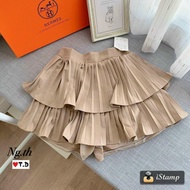 Chân váy PHỒNG 2 TẦNG xếp ly ngắn phong cách hotgirl