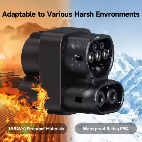 AFYEEV CCS1 to CCS2 Adapter Max DC 400A 1000V EV Fast Charging Adapter Max AC 32A EV Charger Connect